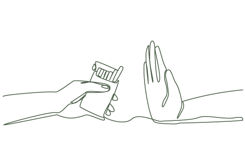 Endlich Nicht-Raucher Illustration